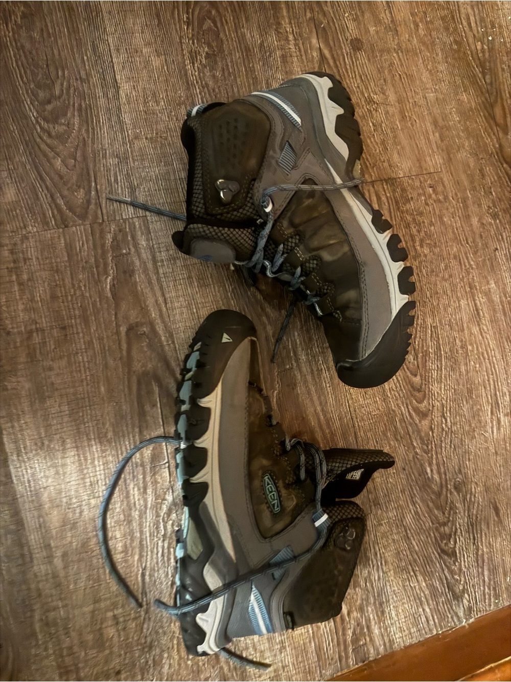 Keen Women’s Olive and Gray Trail Hiking Boots